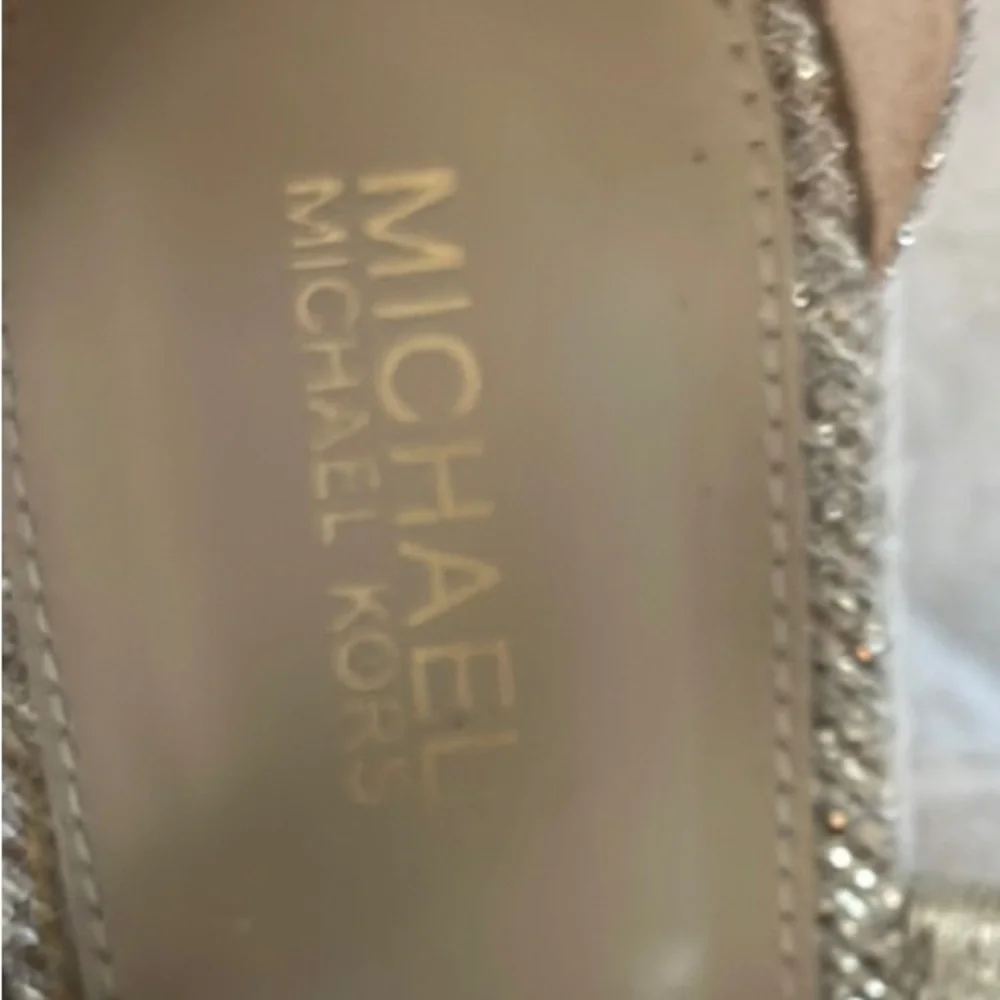 Michael Kors Gold Gladiator Sandals with Zipper - Picture 3 of 15